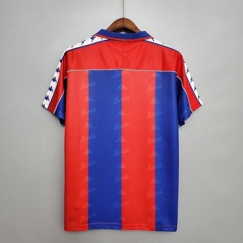 Camisola Barcelona Retrô 1992/1995 Azul e Vermelha - Kappa