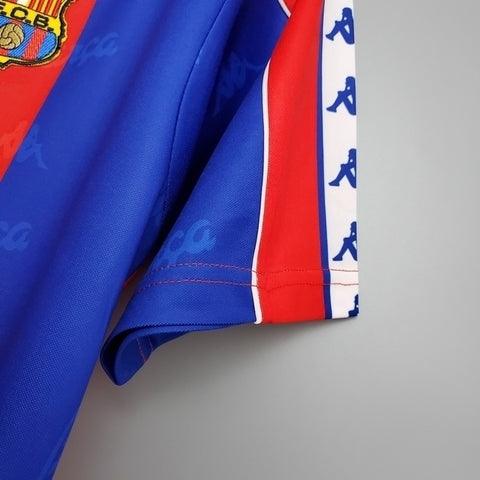 Camisola Barcelona Retrô 1992/1995 Azul e Vermelha - Kappa