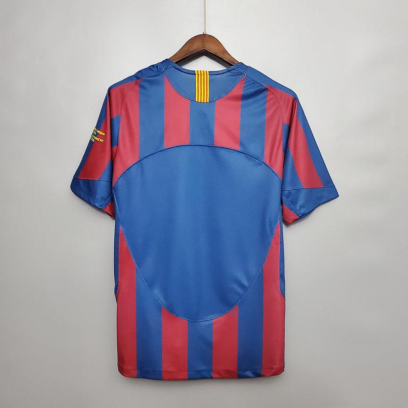 Camisola Barcelona Retrô 2006 Azul e Vermelha - Nike