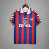 Camisola Bayern de Munique Retrô 1995/1997 Azul e Vermelha - Adidas