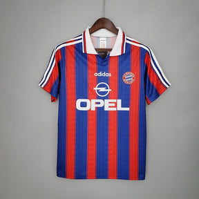 Camisola Bayern de Munique Retrô 1995/1997 Azul e Vermelha - Adidas