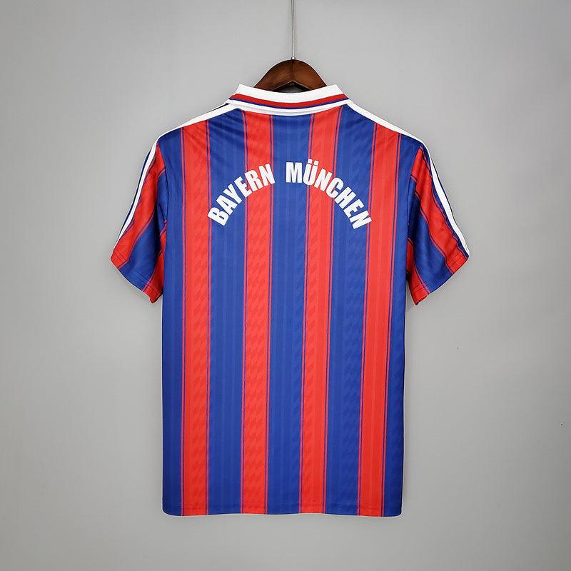 Camisola Bayern de Munique Retrô 1995/1997 Azul e Vermelha - Adidas