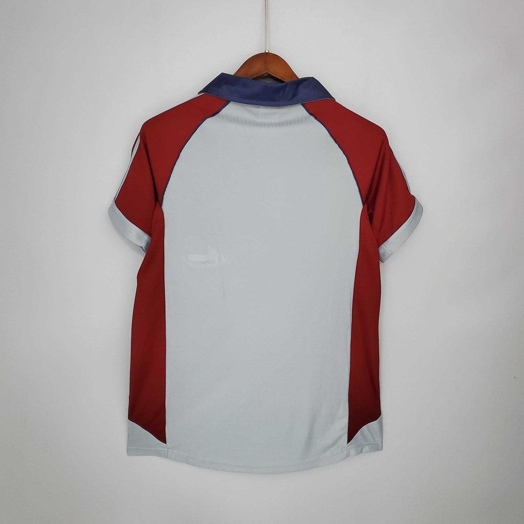 Camisola Bayern de Munique Retrô 1998/1999 Vermelha e Cinza - Adidas