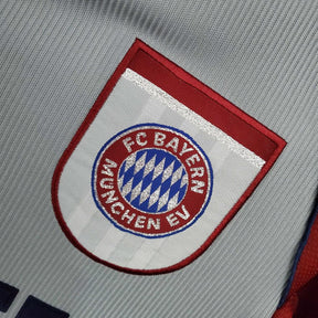 Camisola Bayern de Munique Retrô 1998/1999 Vermelha e Cinza - Adidas