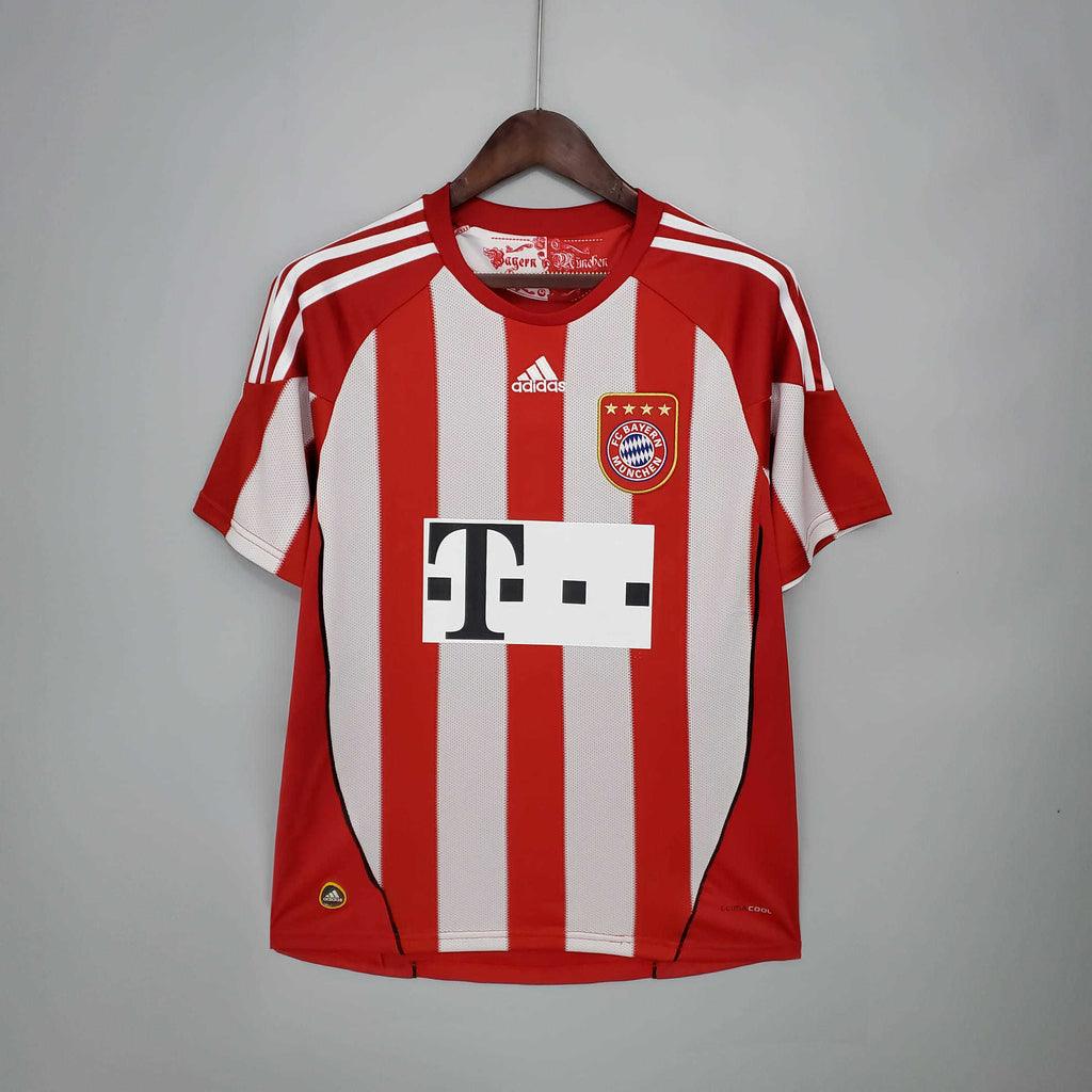 Camisola Bayern de Munique Retrô 2010/2011 Vermelha e Branca - Adidas