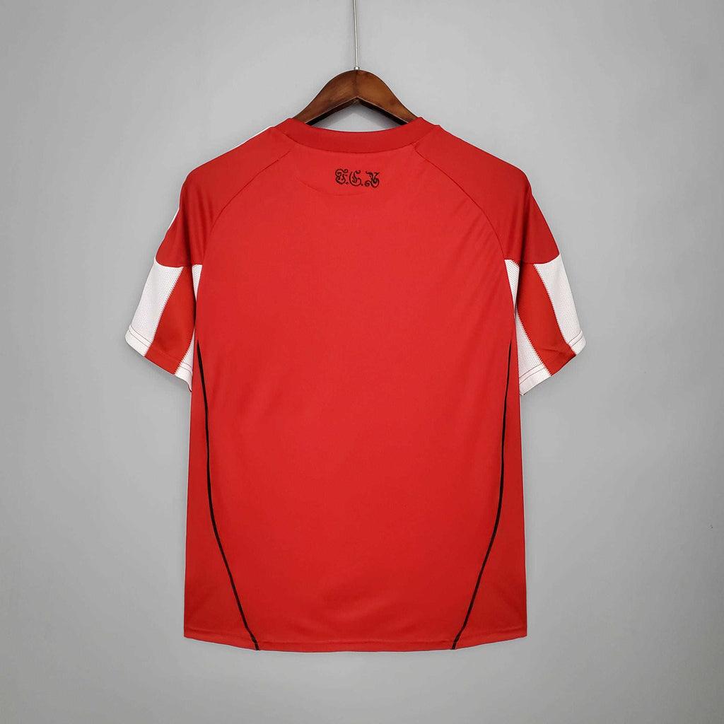 Camisola Bayern de Munique Retrô 2010/2011 Vermelha e Branca - Adidas