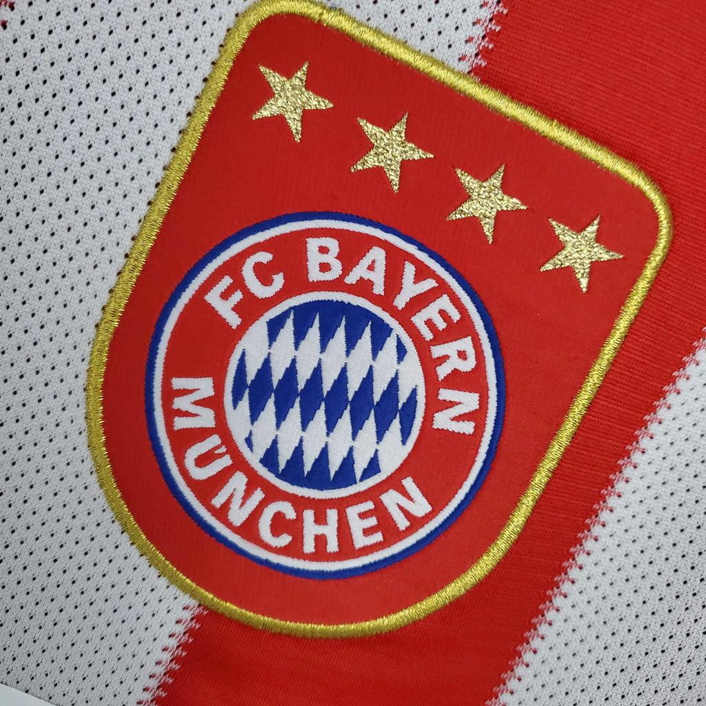 Camisola Bayern de Munique Retrô 2010/2011 Vermelha e Branca - Adidas