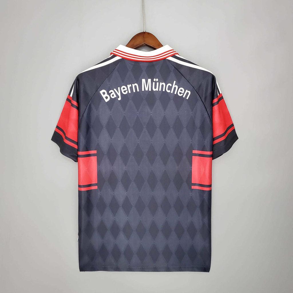 Camisola Bayern Retrô 1997/1999 Preta e Vermelha - Adidas