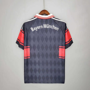 Camisola Bayern Retrô 1997/1999 Preta e Vermelha - Adidas