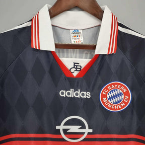 Camisola Bayern Retrô 1997/1999 Preta e Vermelha - Adidas