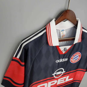 Camisola Bayern Retrô 1997/1999 Preta e Vermelha - Adidas