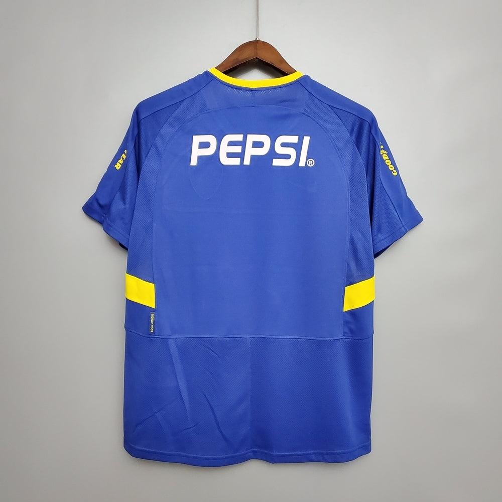 Camisola Boca Juniors Retrô 03/04 - Nike - Azul e Amarela