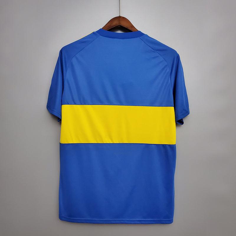 Camisola Boca Juniors Retrô 1981 Azul e Amarela - Adidas