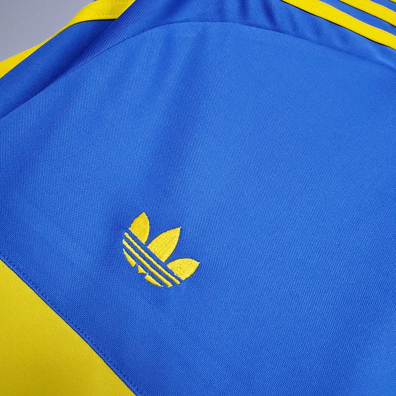 Camisola Boca Juniors Retrô 1981 Azul e Amarela - Adidas