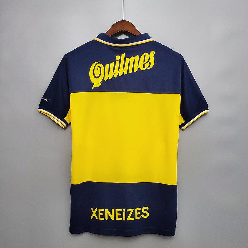 Camisola Boca Juniors Retrô 1999 Azul e Amarela - Nike