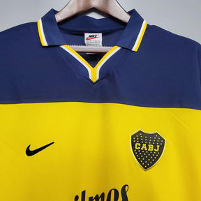 Camisola Boca Juniors Retrô 1999 Azul e Amarela - Nike