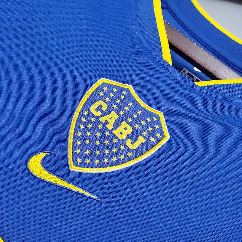 Camisola Boca Juniors Retrô 2002 Azul e Amarela - Nike