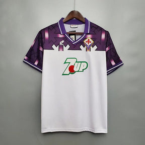 Camisola Fiorentina Retrô 1992/1993 Branca e Roxa - Lotto