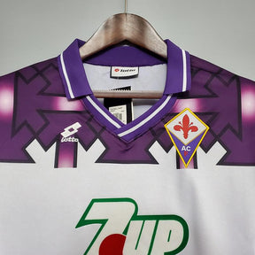 Camisola Fiorentina Retrô 1992/1993 Branca e Roxa - Lotto