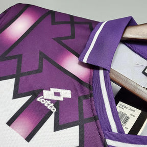 Camisola Fiorentina Retrô 1992/1993 Branca e Roxa - Lotto