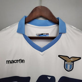 Camisola Lazio Retrô 2014 Azul e Branca - Macron