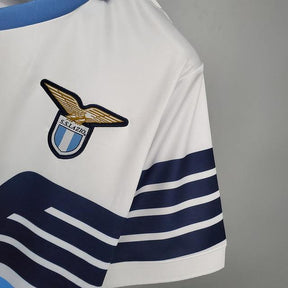 Camisola Lazio Retrô 2014 Azul e Branca - Macron