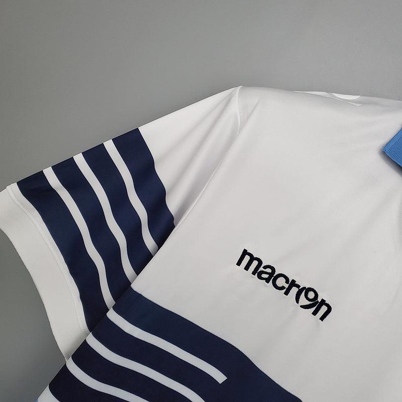 Camisola Lazio Retrô 2014 Azul e Branca - Macron