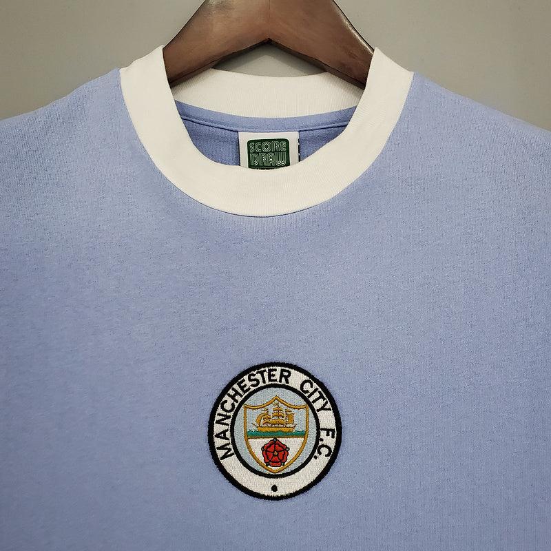 Camisola Manchester City Retrô 1972 Azul