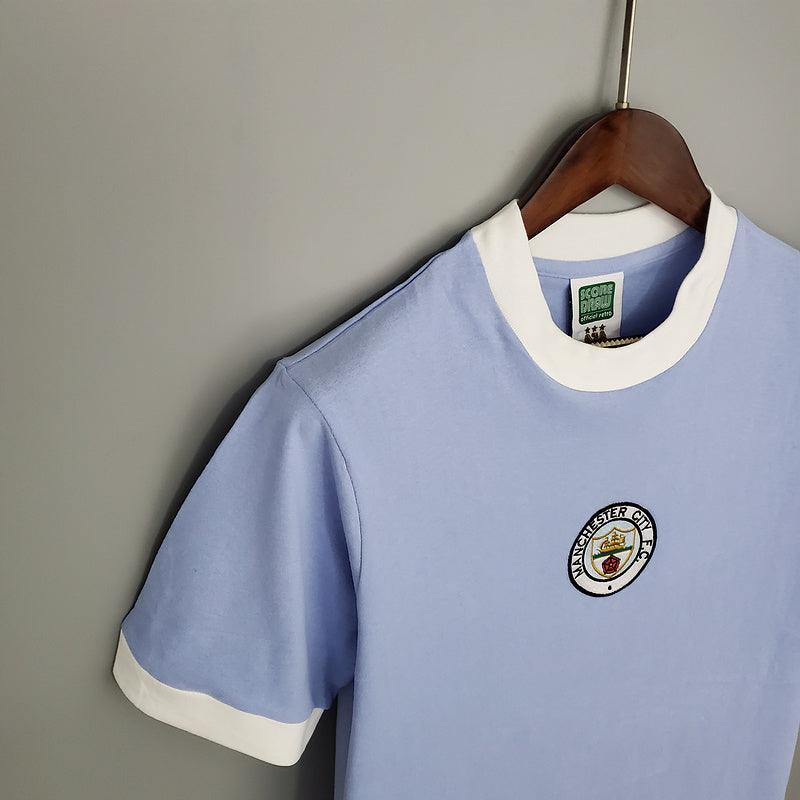 Camisola Manchester City Retrô 1972 Azul