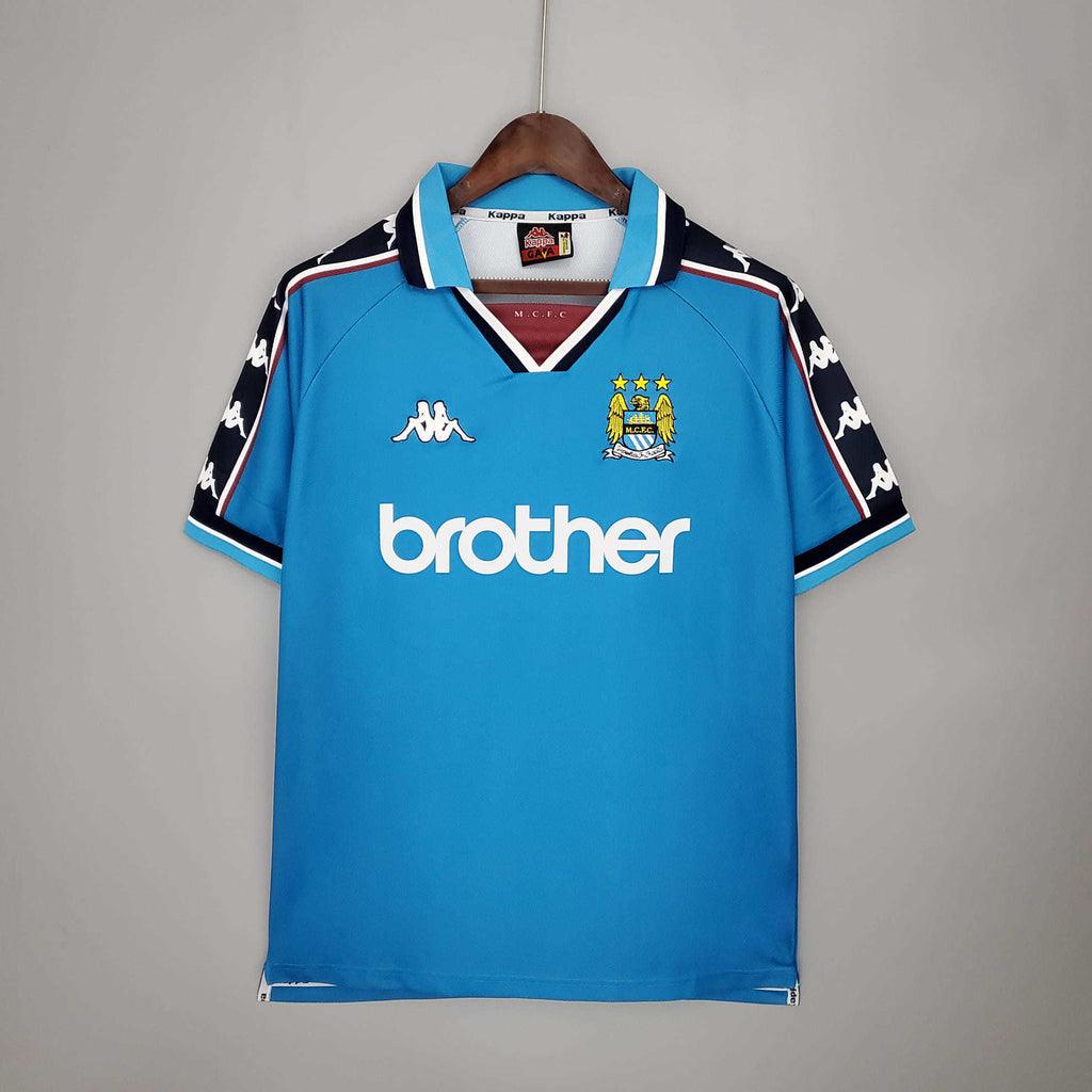 Camisola Manchester City Retrô 1997/1998 Azul - Kappa