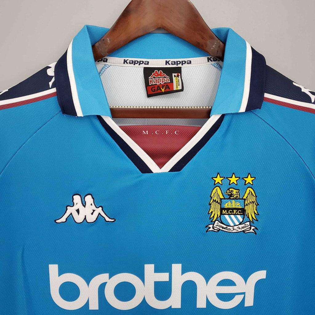 Camisola Manchester City Retrô 1997/1998 Azul - Kappa