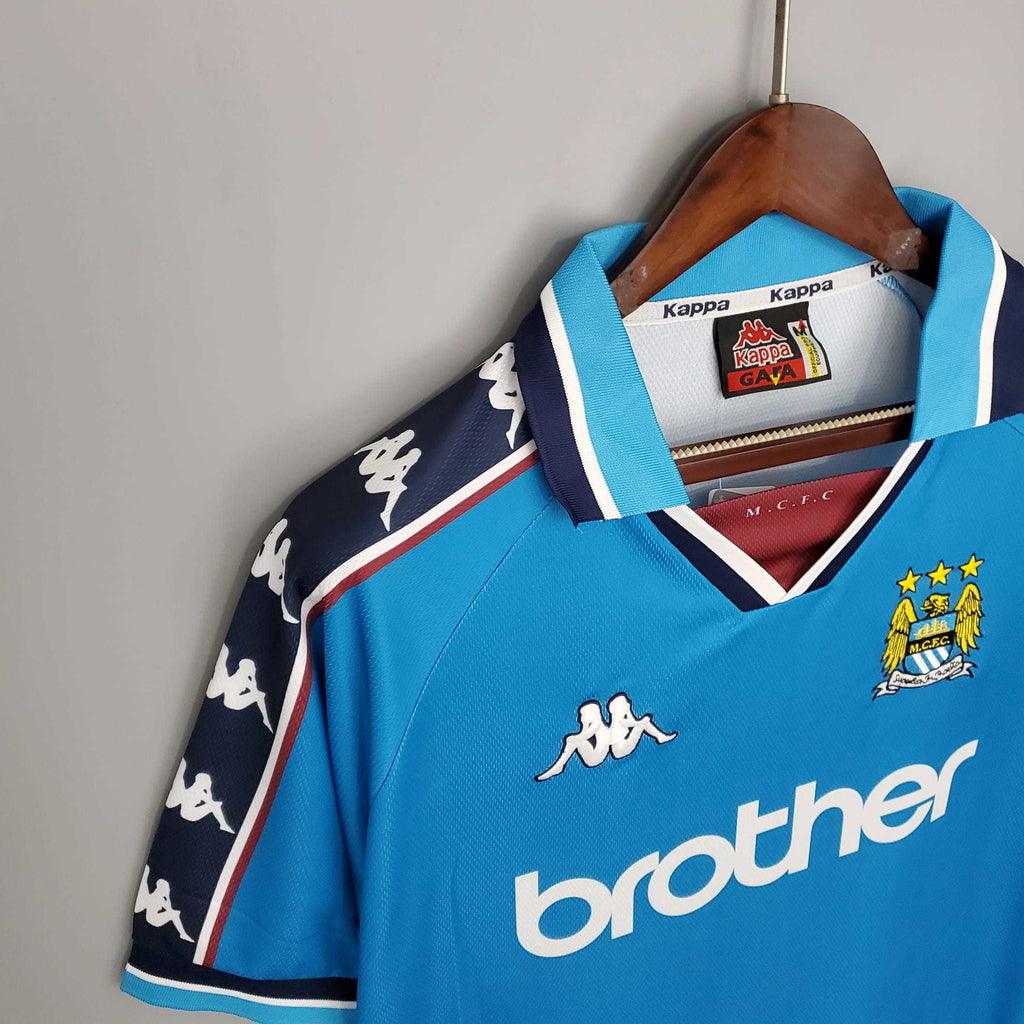 Camisola Manchester City Retrô 1997/1998 Azul - Kappa