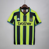 Camisola Manchester City Retrô 1998/1999 Amarela e Preta - Kappa