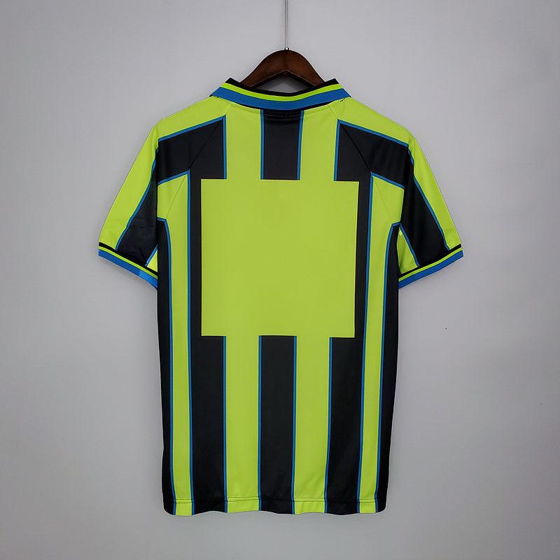 Camisola Manchester City Retrô 1998/1999 Amarela e Preta - Kappa