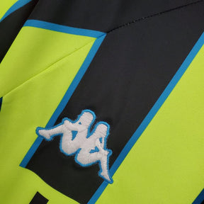 Camisola Manchester City Retrô 1998/1999 Amarela e Preta - Kappa