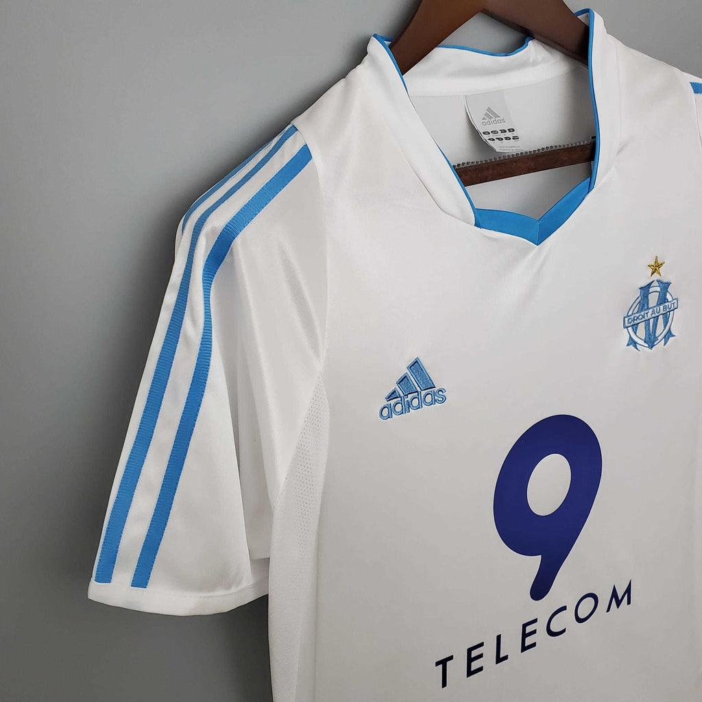 Camisola Marseille Retrô 2002/2003 Branca - Adidas