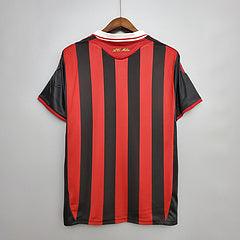 Camisola Milan Retrô 09/10 - Adidas - Vermelha e Preta