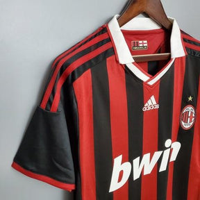Camisola Milan Retrô 09/10 - Adidas - Vermelha e Preta