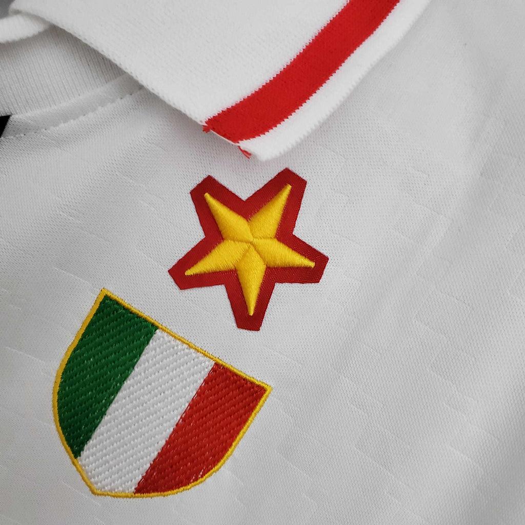 Camisola Milan Retrô 1995/1997 Branca - Lotto