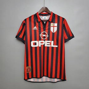 Camisola Milan Retrô 1999/2000 Vermelha e Preta - Adidas