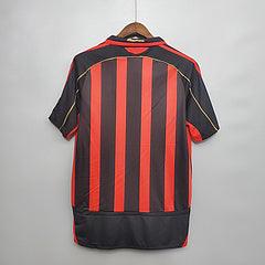 Camisola Milan Retrô 2006/2007 Vermelha e Preta - Adidas