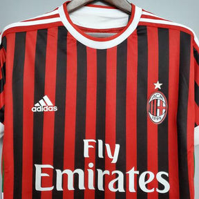 Camisola Milan Retrô 2011/2012 Vermelha e Preta - Adidas