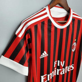 Camisola Milan Retrô 2011/2012 Vermelha e Preta - Adidas