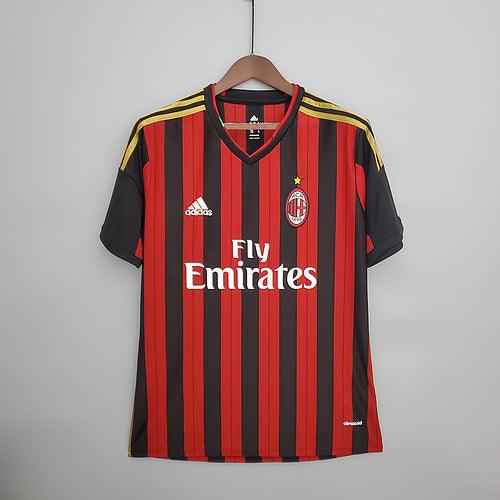 Camisola Milan Retrô 2013/2014 Vermelha e Preta - Adidas