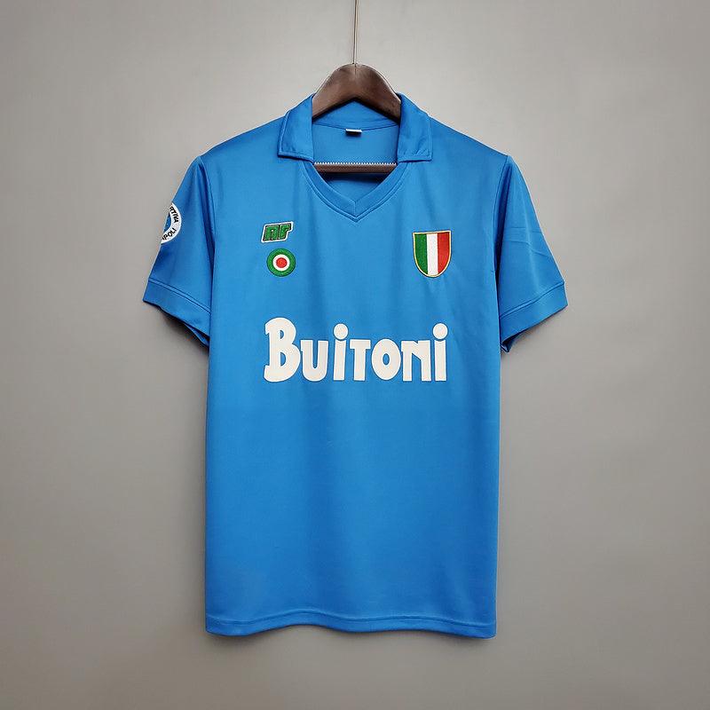 Camisola Napoli Retrô 1987/1988 Azul