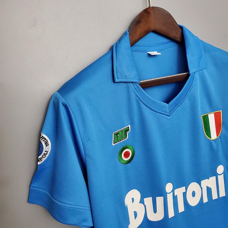 Camisola Napoli Retrô 1987/1988 Azul