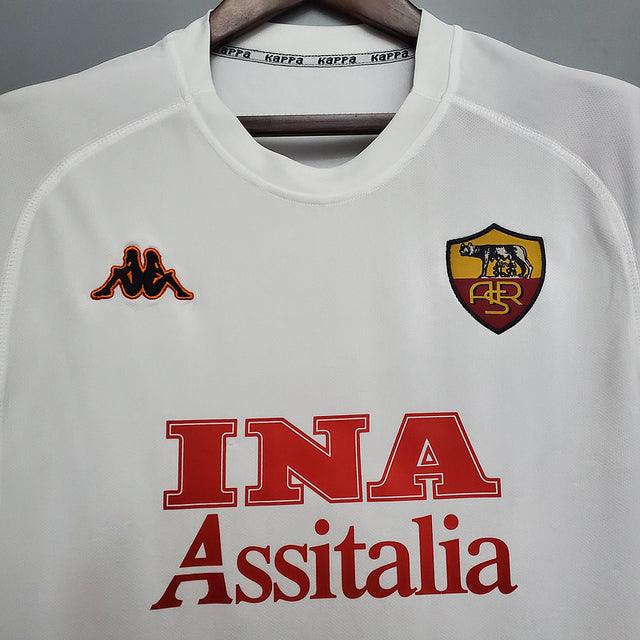 Camisola Roma Retrô 2000/2001 Branca - Kappa
