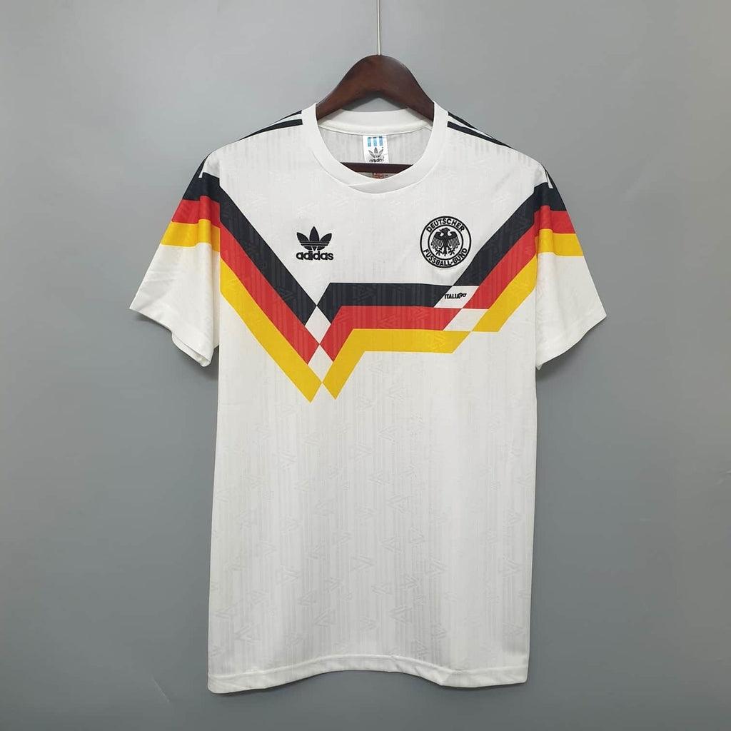 Camisola Seleção Alemanha Retrô 1990 Branca - Adidas