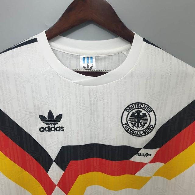 Camisola Seleção Alemanha Retrô 1990 Branca - Adidas