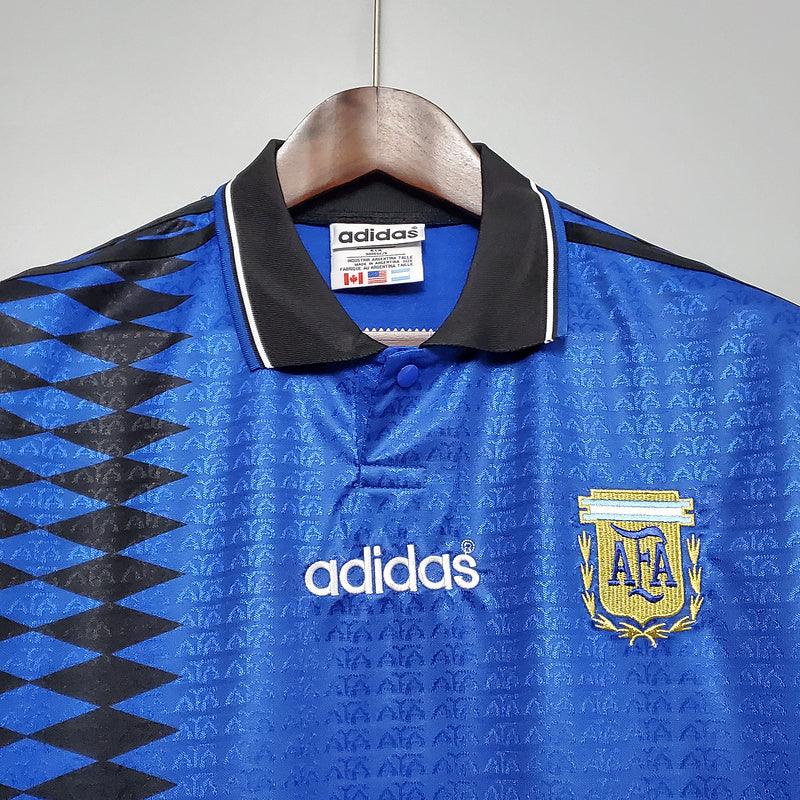 Camisola Seleção Argentina Retrô 1994 Azul - Adidas